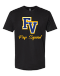 Pep Squad with Cursive Text T-Shirt