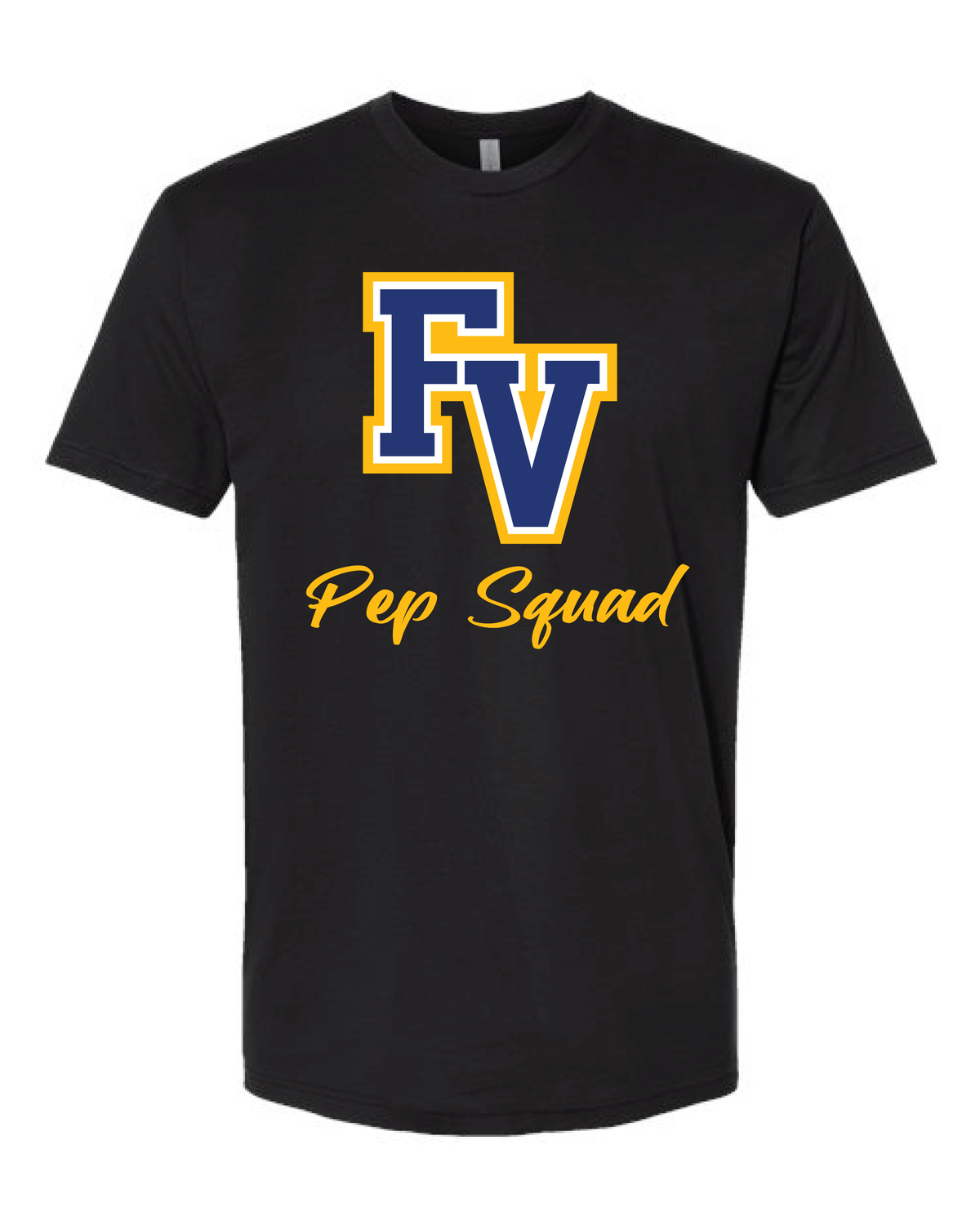 Pep Squad with Cursive Text T-Shirt